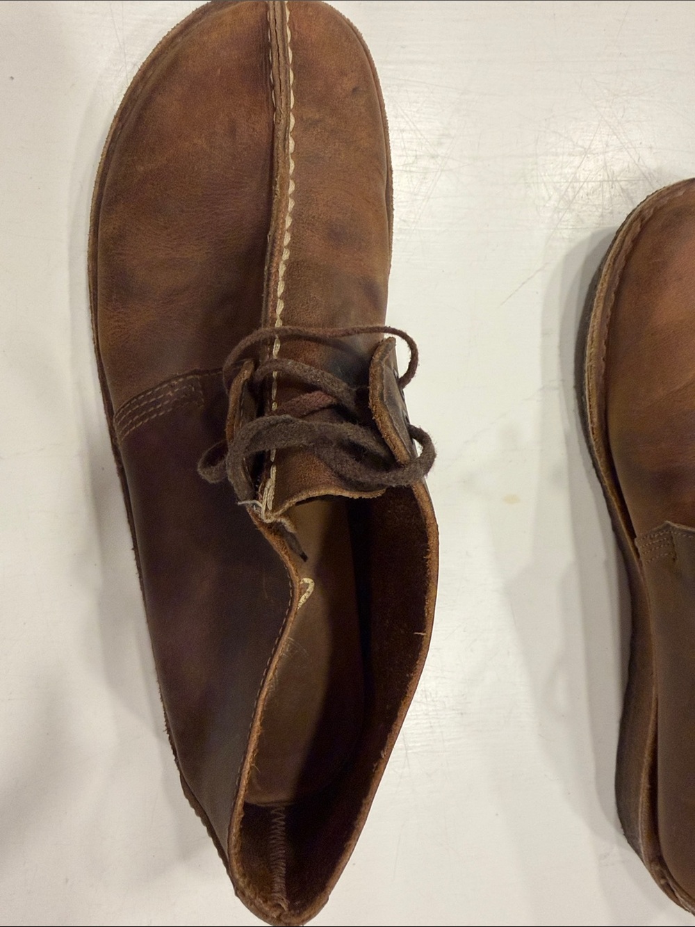 Clarks Men's Dark Brown Leather Chukka Boots - Picture 11 of 14